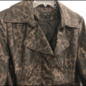 Cheetah trench coat